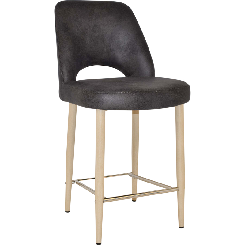 Albury Stool 65cm High Birch Metal Leg - Image 7