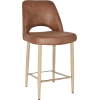 Albury Stool 65cm High Birch Metal Leg - Image 6