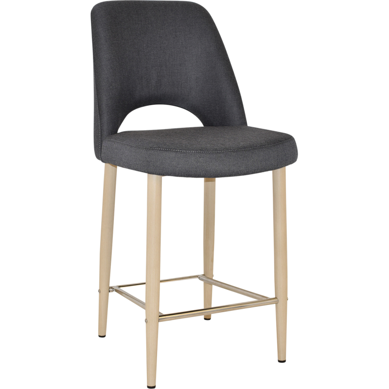 Albury Stool 65cm High Birch Metal Leg - Image 2