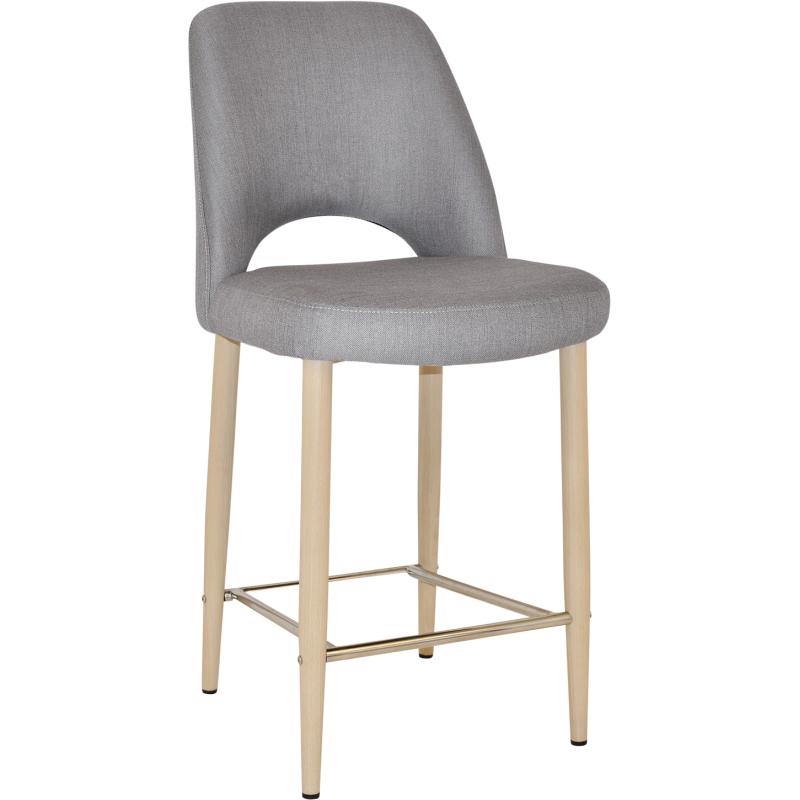 Albury Stool 65cm High Birch Metal Leg