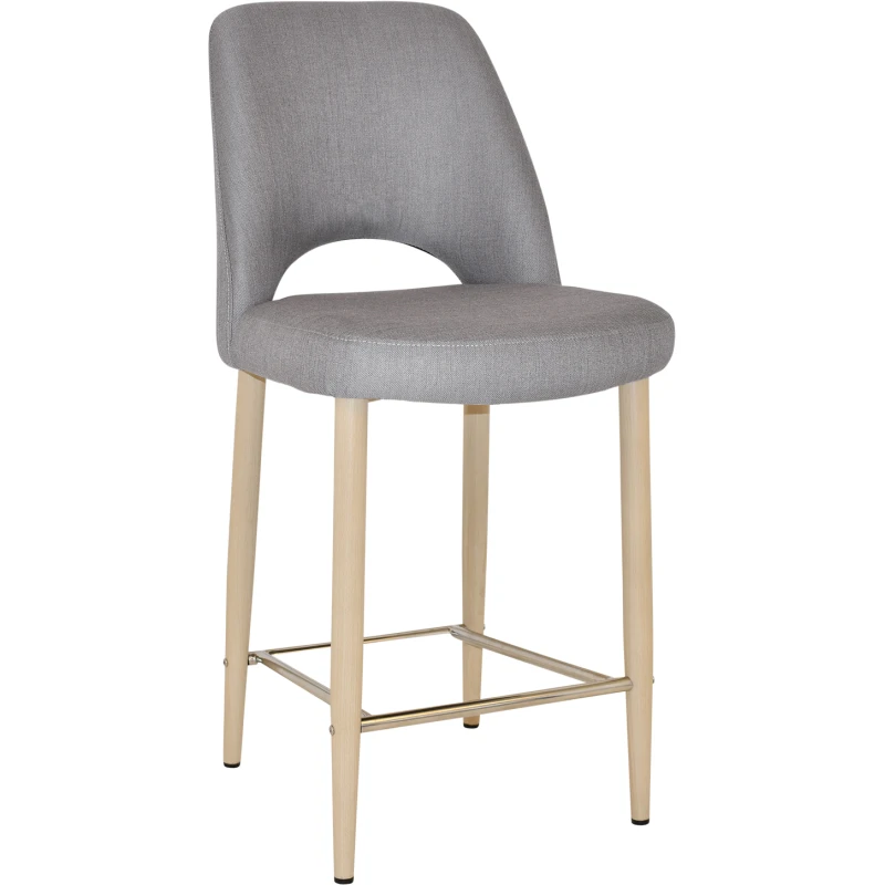 Albury Stool 65cm High Birch Metal Leg