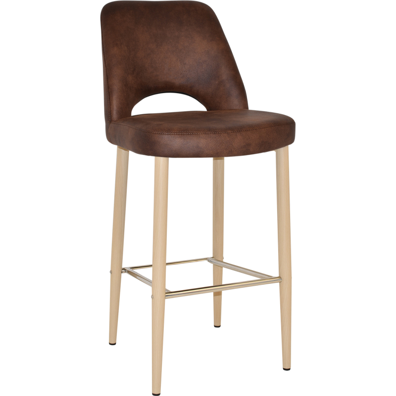 Albury Stool 75cm Birch Metal Leg - Image 2
