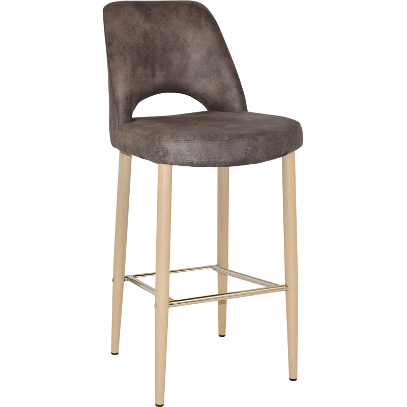 Albury Stool 75cm Birch Metal Leg - Image 3