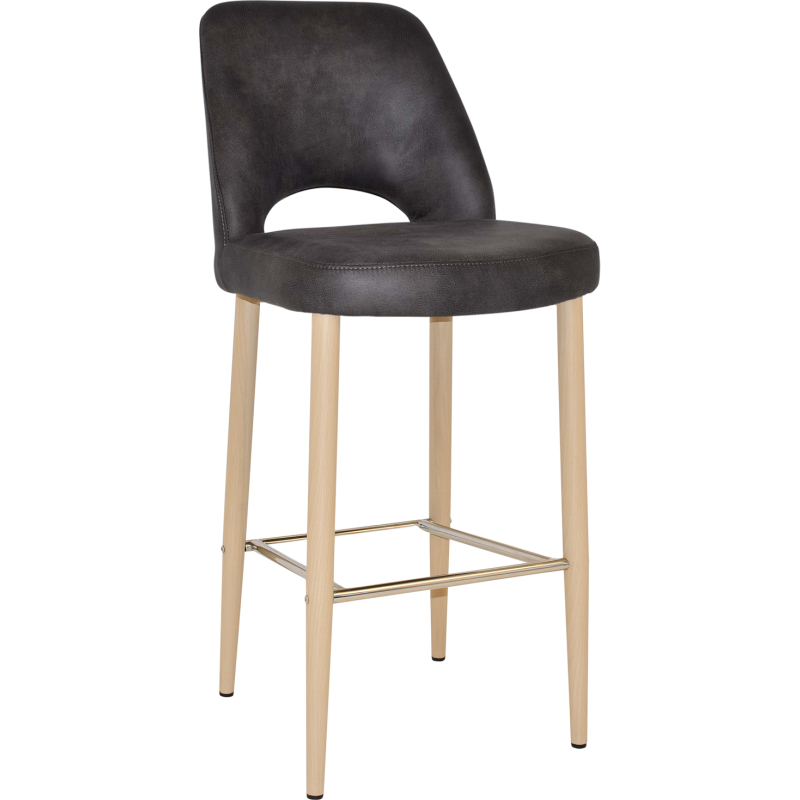 Albury Stool 75cm Birch Metal Leg - Image 4