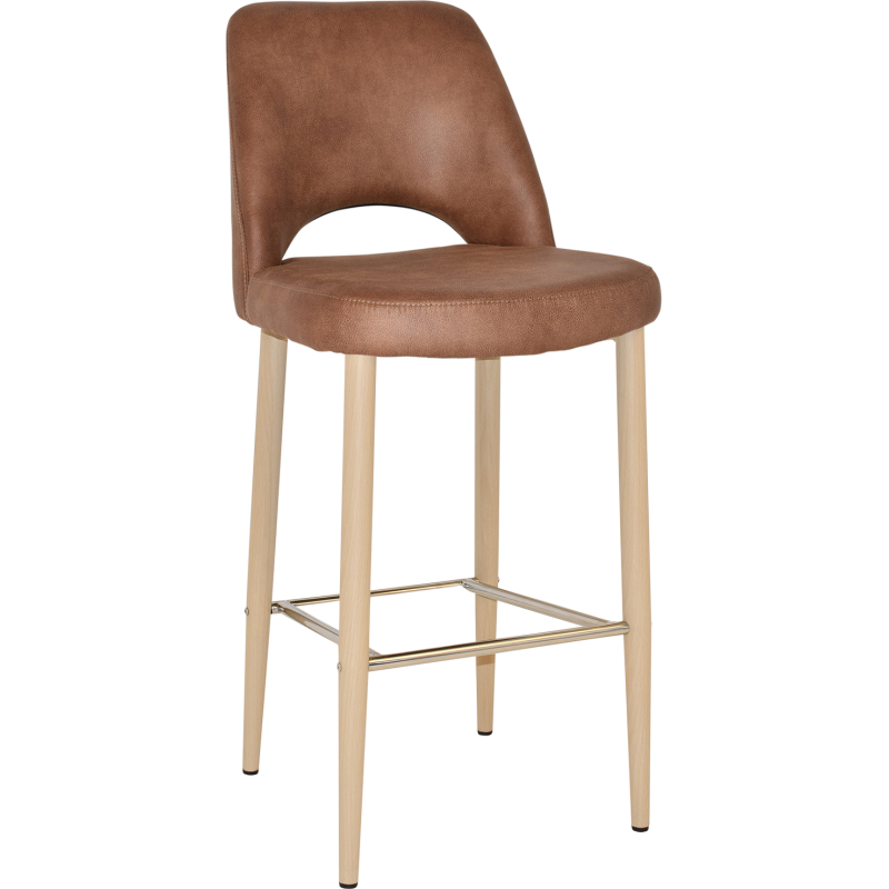 Albury Stool 75cm Birch Metal Leg