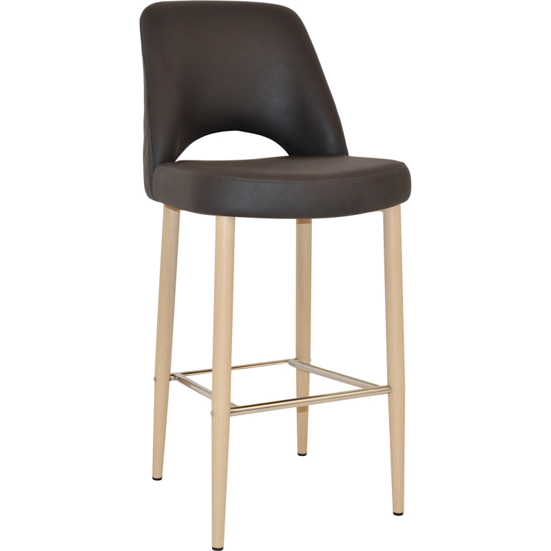 Albury Stool 75cm Birch Metal Leg - Image 12