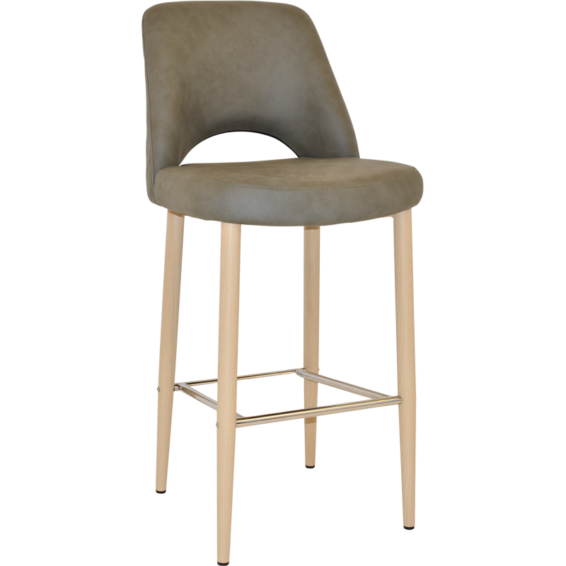Albury Stool 75cm Birch Metal Leg - Image 15