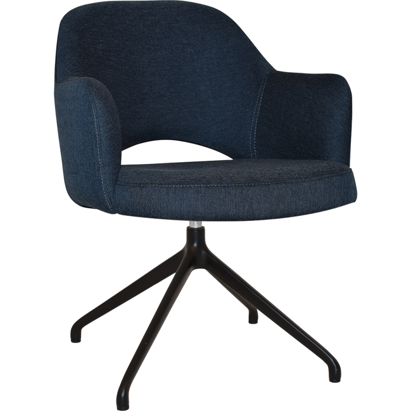 Albury Arm Chair Trestle Black Base - Image 4