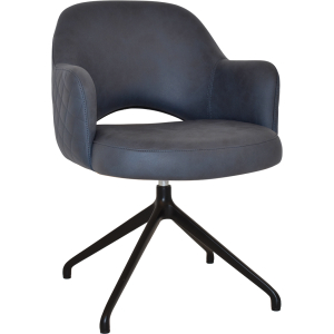 Alternative view of Albury Arm Chair Trestle Black Base