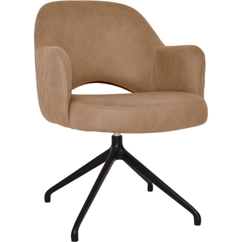 Albury Arm Chair Trestle Black Base
