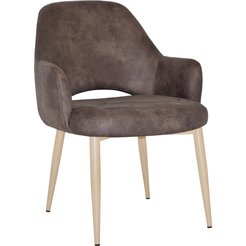 Albury XL Arm Chair Birch Metal Leg - Image 11