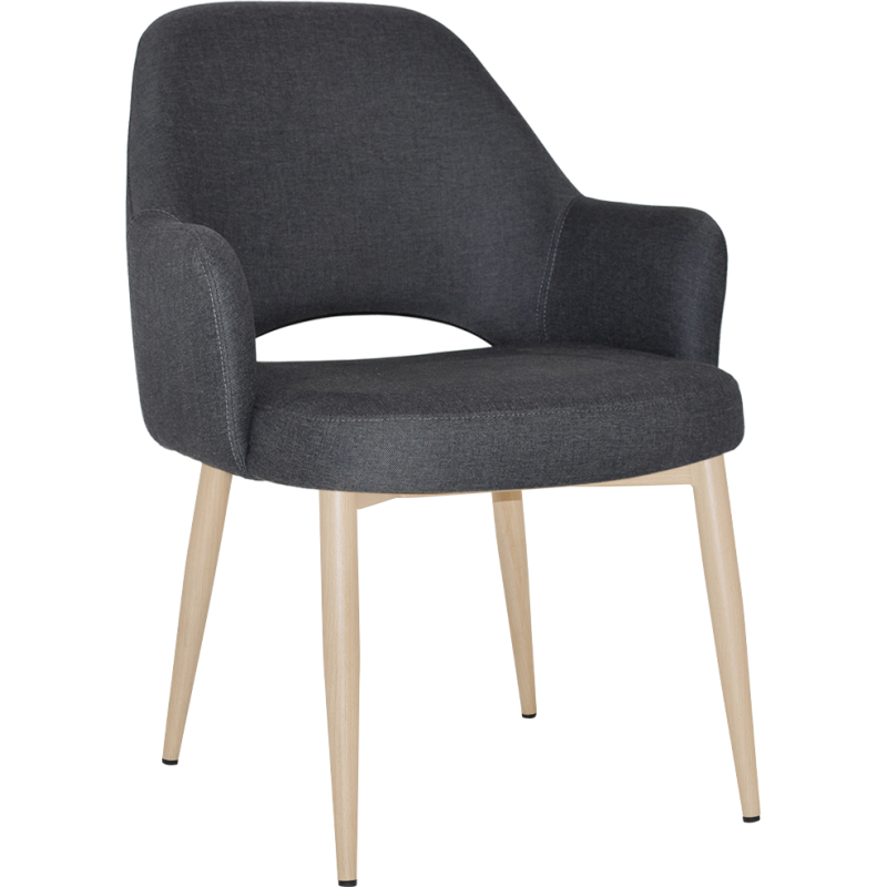 Albury XL Arm Chair Birch Metal Leg - Image 6