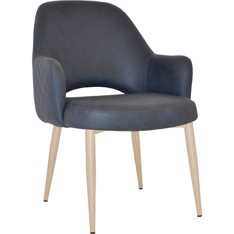 Albury XL Arm Chair Birch Metal Leg