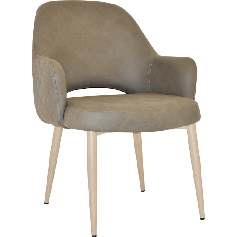 Albury XL Arm Chair Birch Metal Leg - Image 4