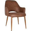 Albury XL Arm Chair Oak Metal Leg - Image 6