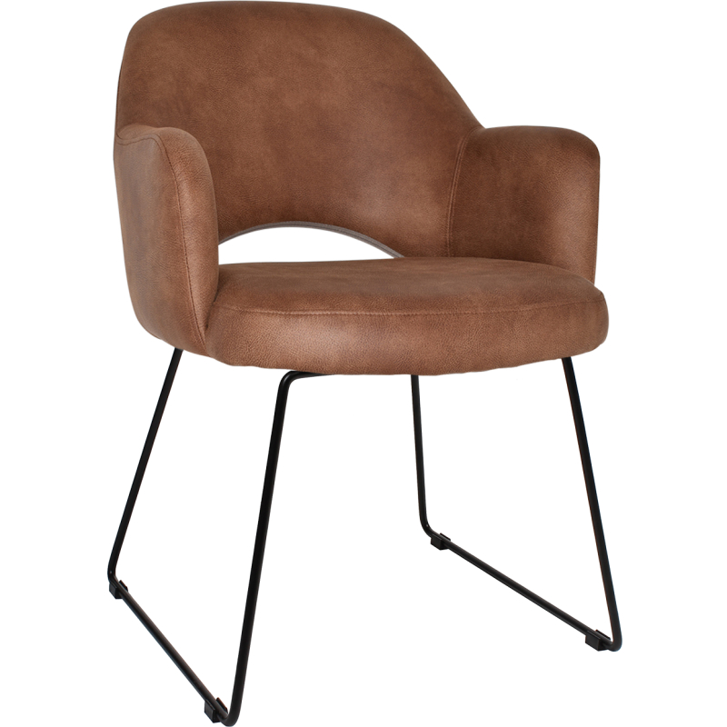 Albury Arm Chair Sled Base - Image 11