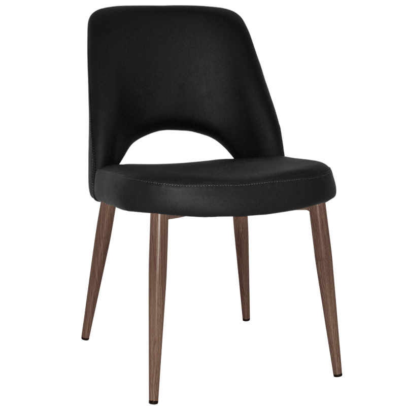 Albury Chair Light Walnut Metal Leg - Image 9