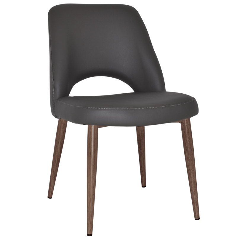 Albury Chair Light Walnut Metal Leg - Image 10