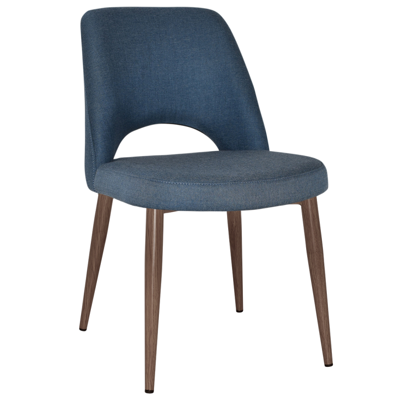 Albury Chair Light Walnut Metal Leg - Image 5