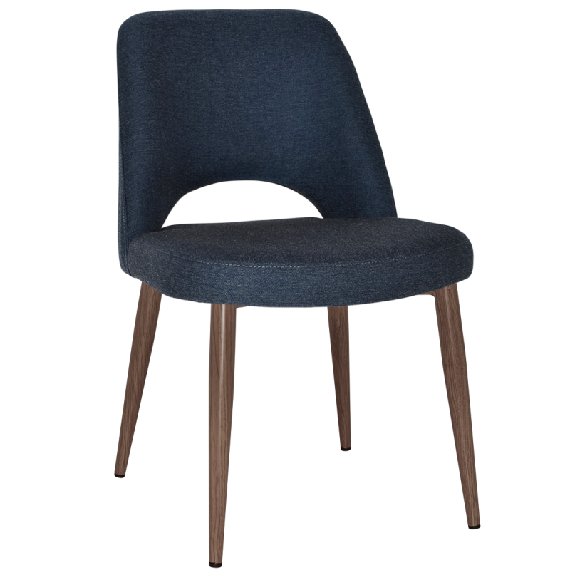 Albury Chair Light Walnut Metal Leg - Image 6