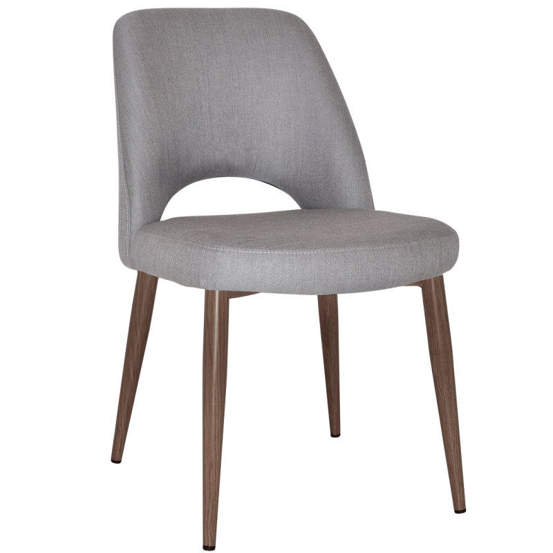 Albury Chair Light Walnut Metal Leg - Image 8