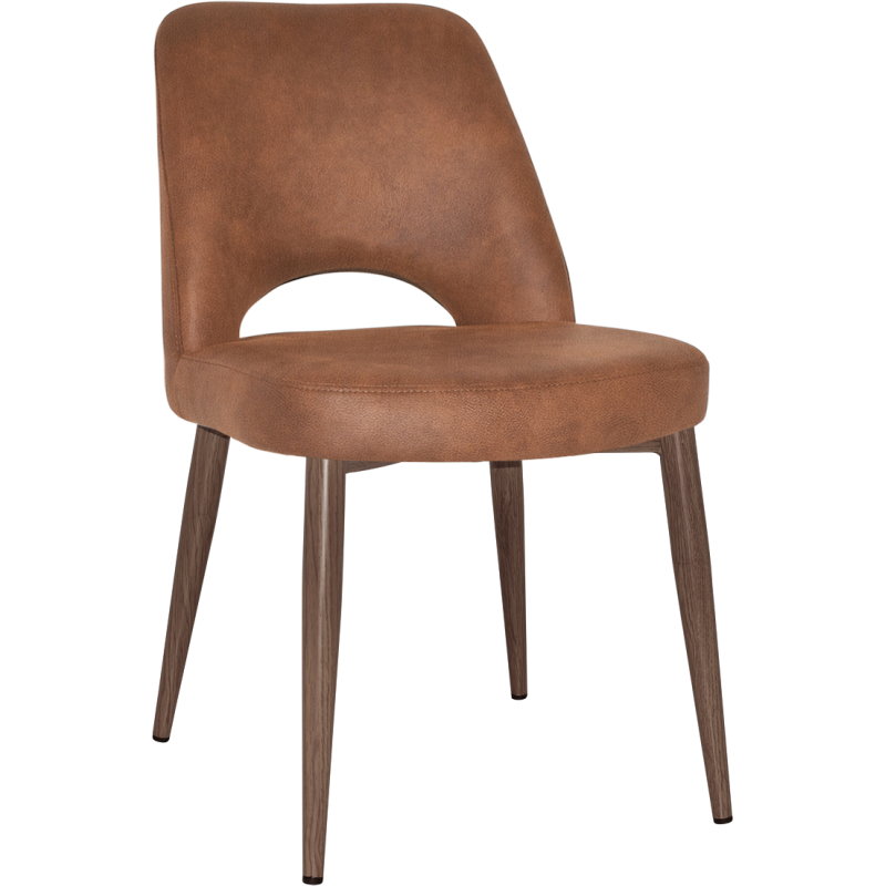 Albury Chair Light Walnut Metal Leg - Image 2