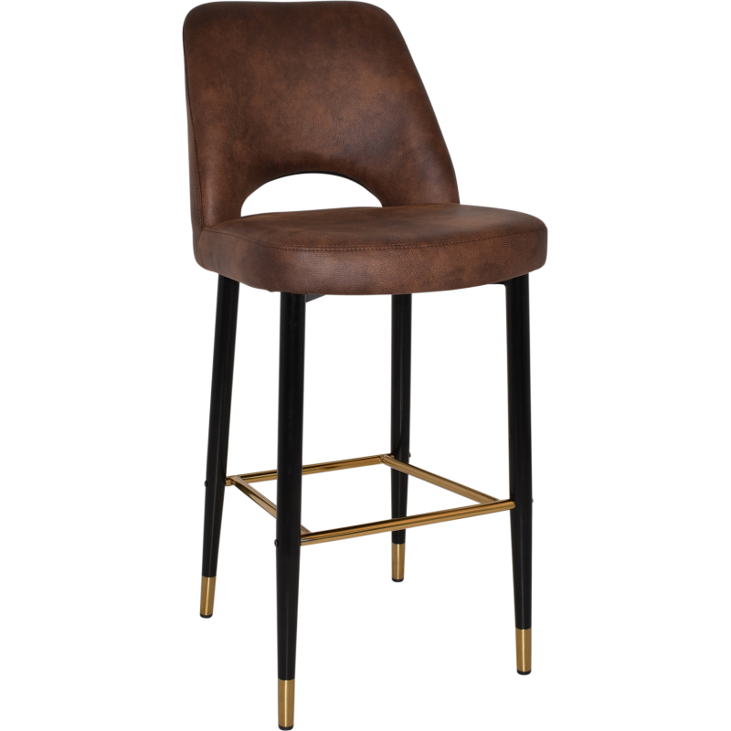 Albury Stool 75cm Brass Detail Leg