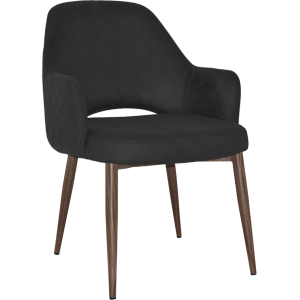 Alternative view of Albury XL Arm Chair Light Walnut Metal Leg