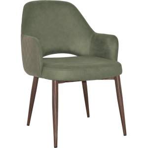 Alternative view of Albury XL Arm Chair Light Walnut Metal Leg