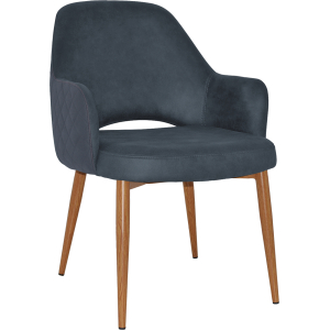 Alternative view of Albury XL Arm Chair Oak Metal Leg