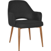 Albury XL Arm Chair Oak Metal Leg - Image 2