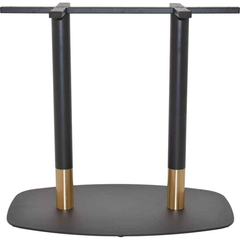 Arc Tivoli Table Base 730mm Black Brass Collar