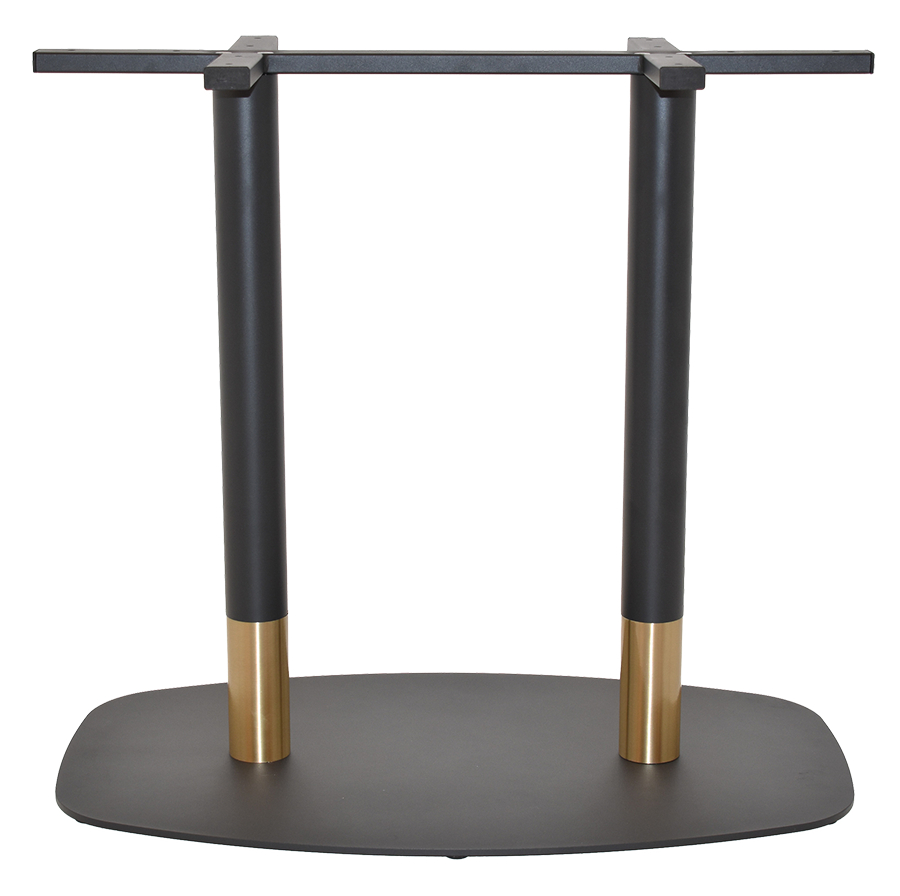 Arc Tivoli Table Base 730mm Black Brass Collar