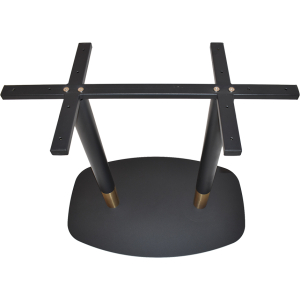 Alternative view of Arc Tivoli Table Base 730mm Black Brass Collar