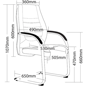 Alternative view of Boston Executive Visitor Chair