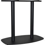 Arc Twin Table Base 800mm x 500mm Black