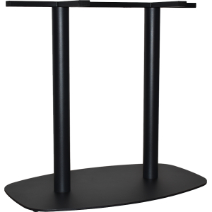Arc Twin Table Base 800mm x 500mm Black