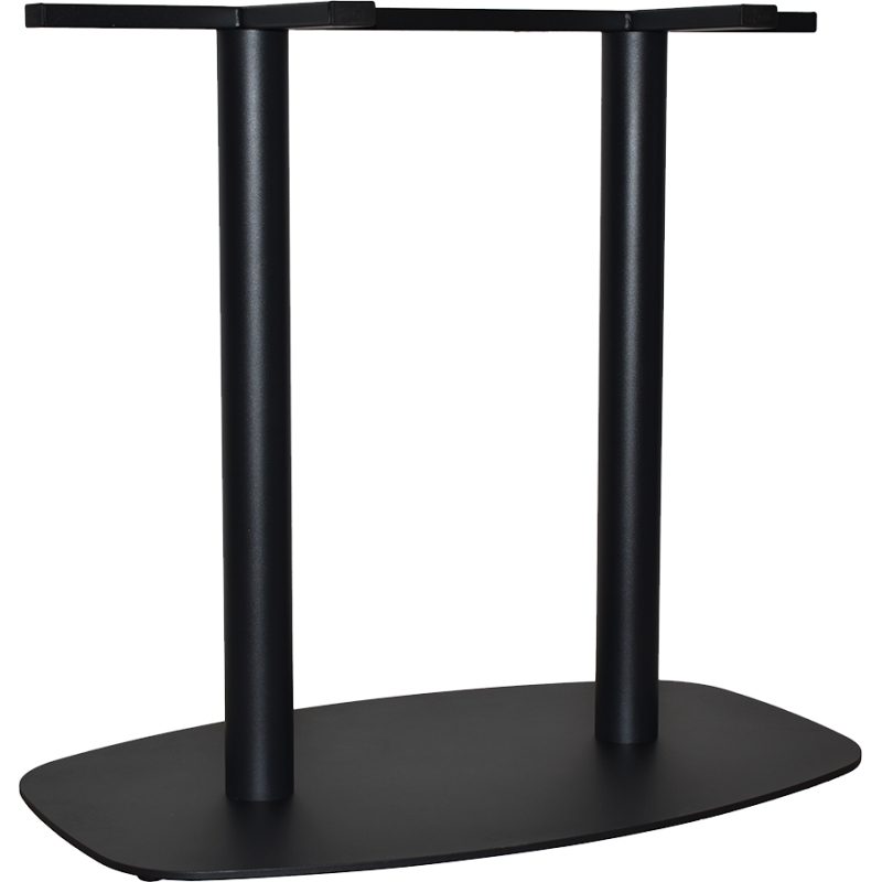 Arc Twin Table Base 800mm x 500mm Black