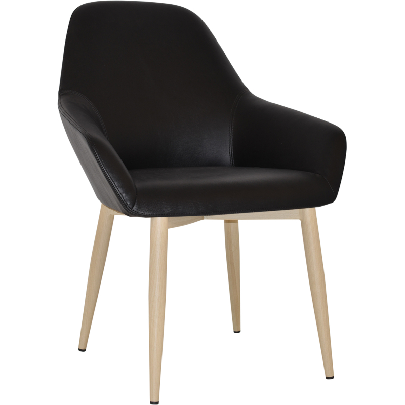 Bronte Tub Chair Birch Metal Leg - Image 6