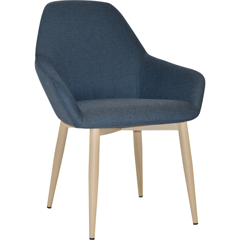 Bronte Tub Chair Birch Metal Leg - Image 4