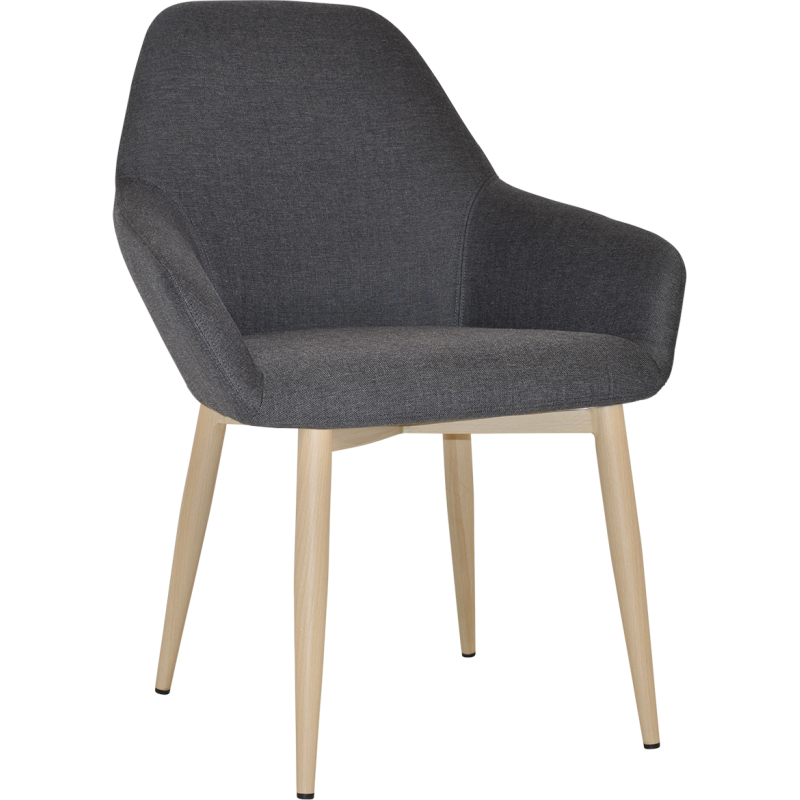 Bronte Tub Chair Birch Metal Leg