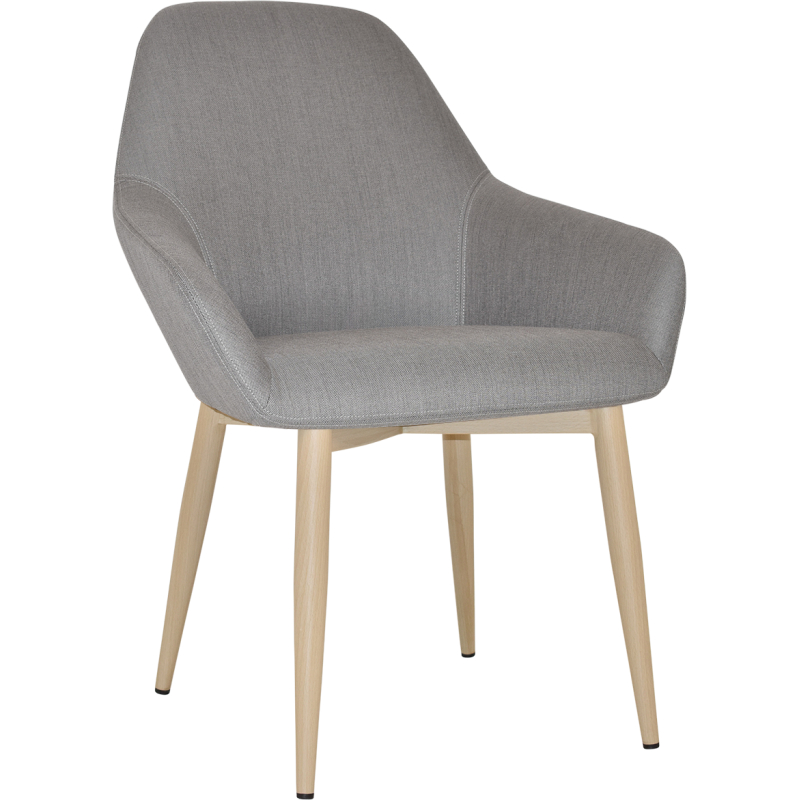 Bronte Tub Chair Birch Metal Leg - Image 3