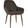Bronte Tub Chair Light Walnut Metal Leg - Image 8