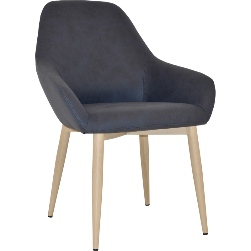 Bronte Tub Chair Birch Metal Leg - Image 9