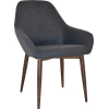 Bronte Tub Chair Light Walnut Metal Leg - Image 9