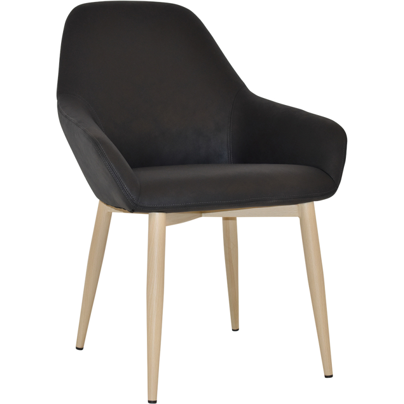 Bronte Tub Chair Birch Metal Leg - Image 10