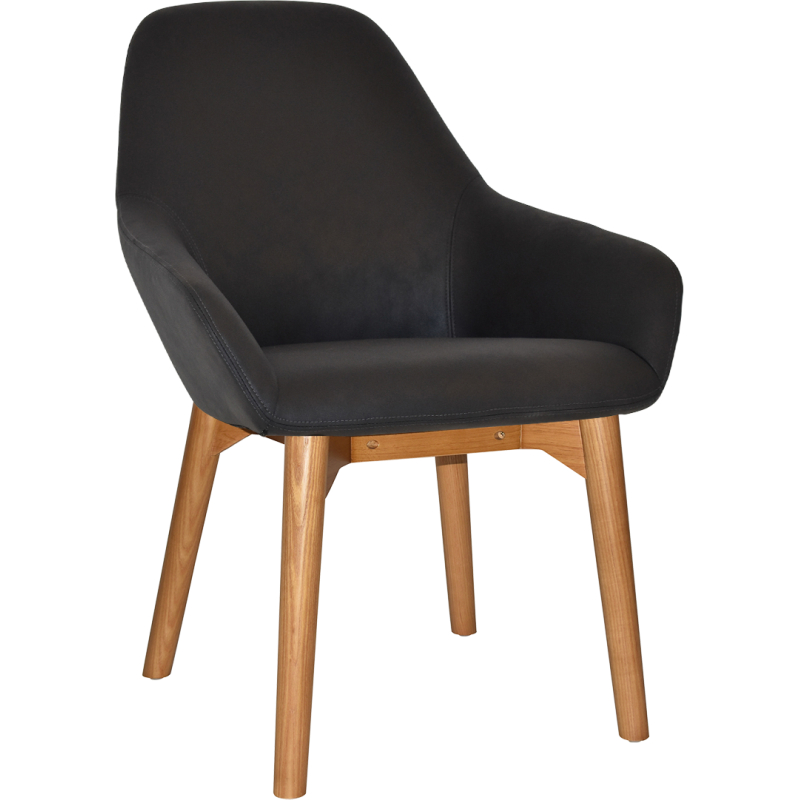 Bronte Tub Chair Light Oak Timber Leg - Image 10