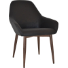 Bronte Tub Chair Light Walnut Metal Leg - Image 10