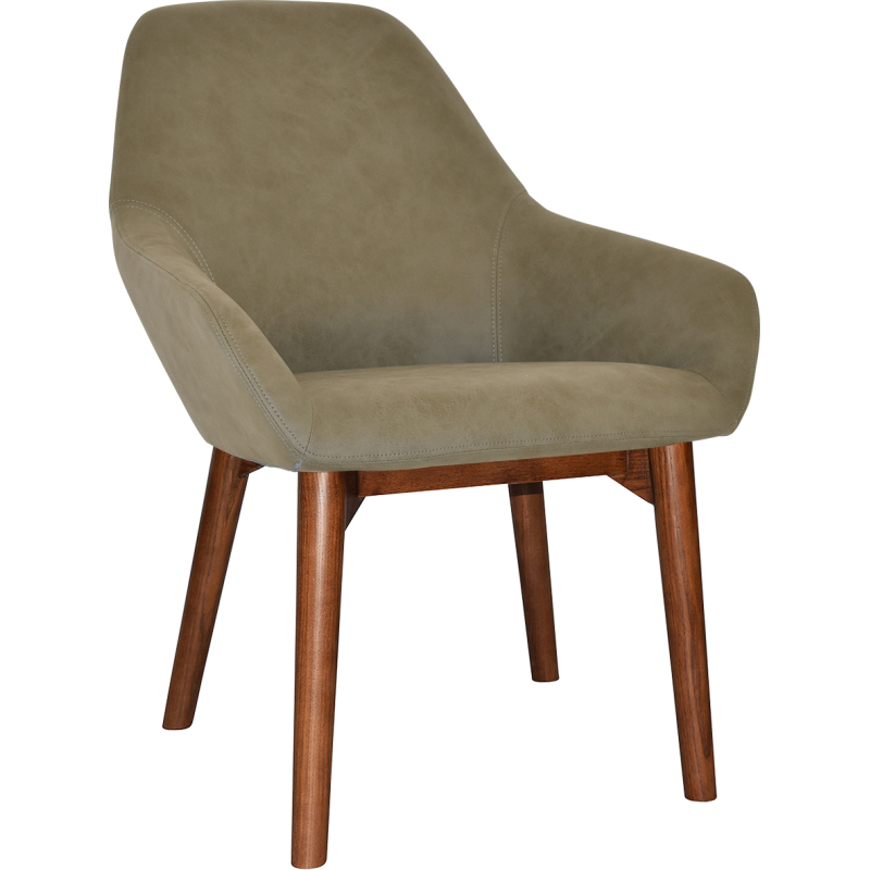 Bronte Tub Chair Walnut Timber Leg - Image 10