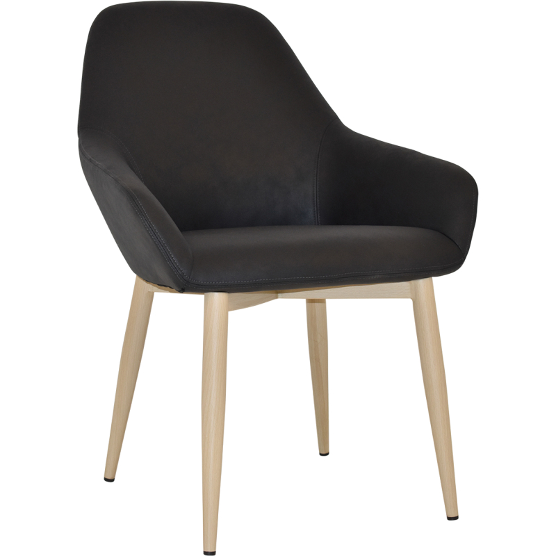 Bronte Tub Chair Birch Metal Leg - Image 8